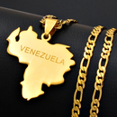Venezuela Map Pendant Necklace