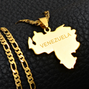 Venezuela Map Pendant Necklace